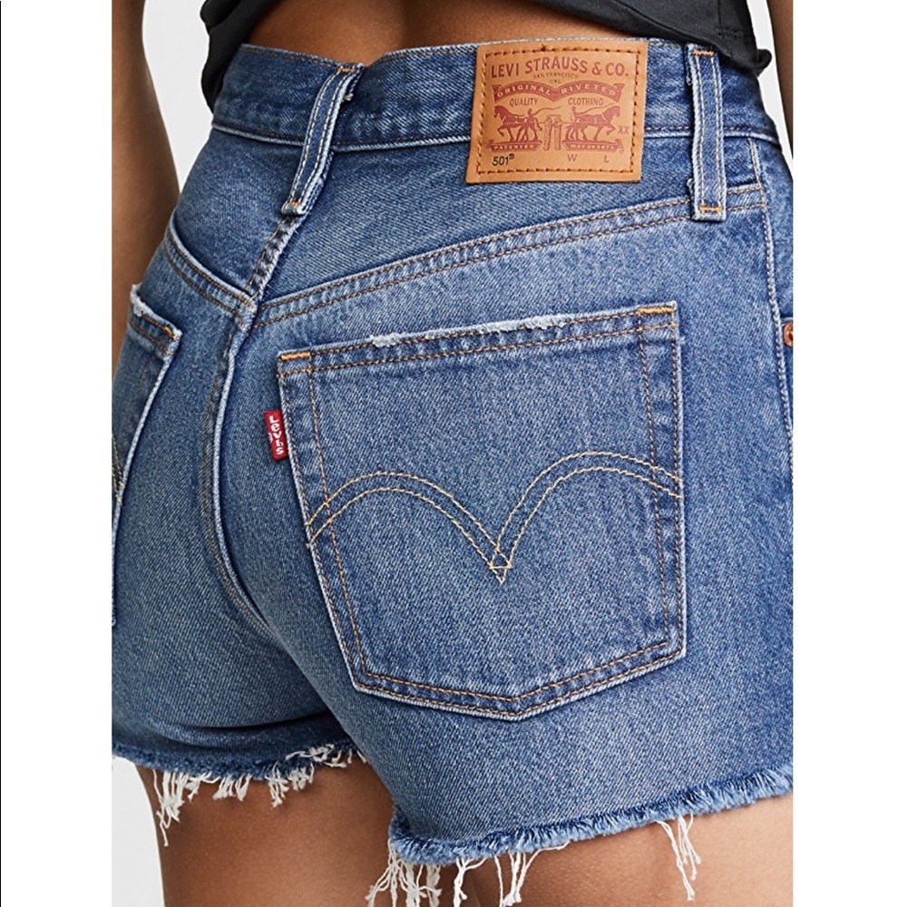 Levi’s 501 high-rise jean shorts size 24